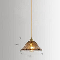 Suspension LED vintage en verre Dolkor. | Marco Lucetti