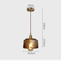 Suspension LED vintage en verre Dolkor. | Marco Lucetti