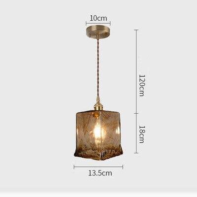 Suspension LED vintage en verre Dolkor. | Marco Lucetti