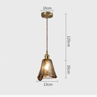Suspension LED vintage en verre Dolkor. | Marco Lucetti