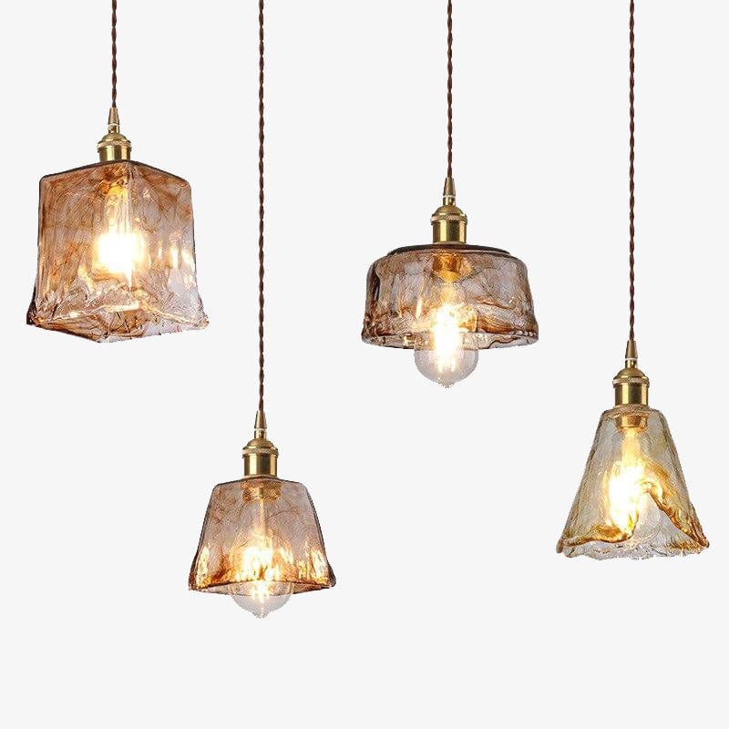 Suspension LED vintage en verre Dolkor. | Marco Lucetti