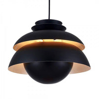 Suspension LED Vintage Noire Aluminium | Marco Lucetti