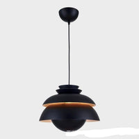 Suspension LED Vintage Noire Aluminium | Marco Lucetti
