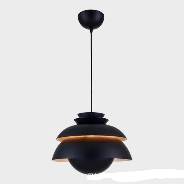 Suspension LED Vintage Noire Aluminium | Marco Lucetti