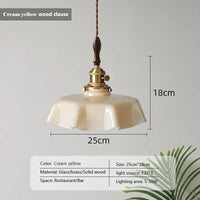 Suspension LED Vintage Nordic Glow | Marco Lucetti Bois jaune crème / Pas d&#39;ampoule