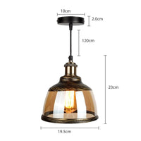 Suspension LED vintage Palezzi en verre fumé | Marco Lucetti