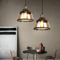 Suspension LED vintage Palezzi en verre fumé | Marco Lucetti