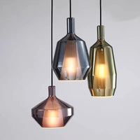Suspension LED violet minimalist | Marco Lucetti