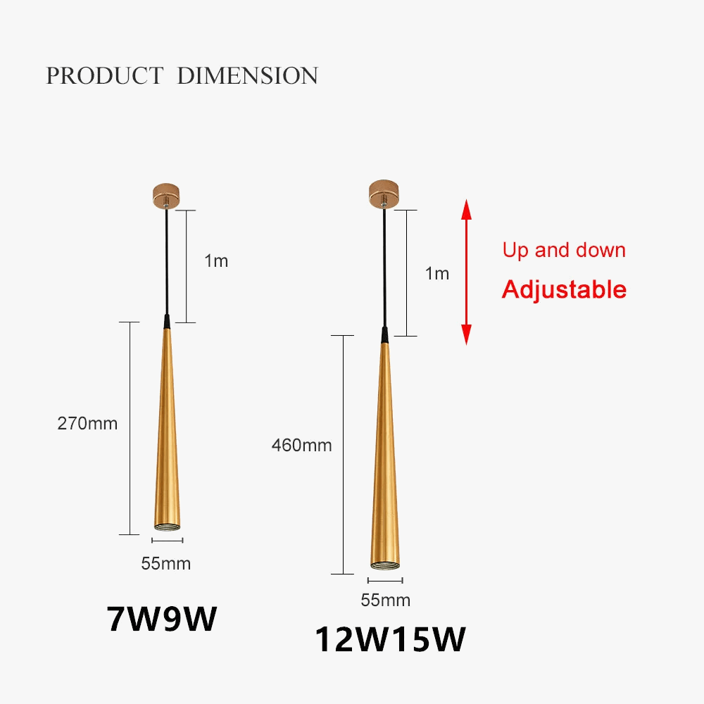 Suspension LED VisionGuard à intensité variable pour éclairage optimal | Marco Lucetti