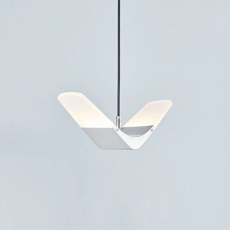 Suspension LED Volantes pour une Salle à Manger Moderne | Marco Lucetti Chrome UP / Blanc froid