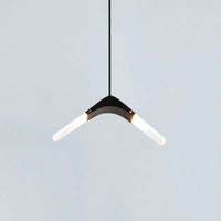 Suspension LED Volantes pour une Salle à Manger Moderne | Marco Lucetti Duvet noir / Blanc froid