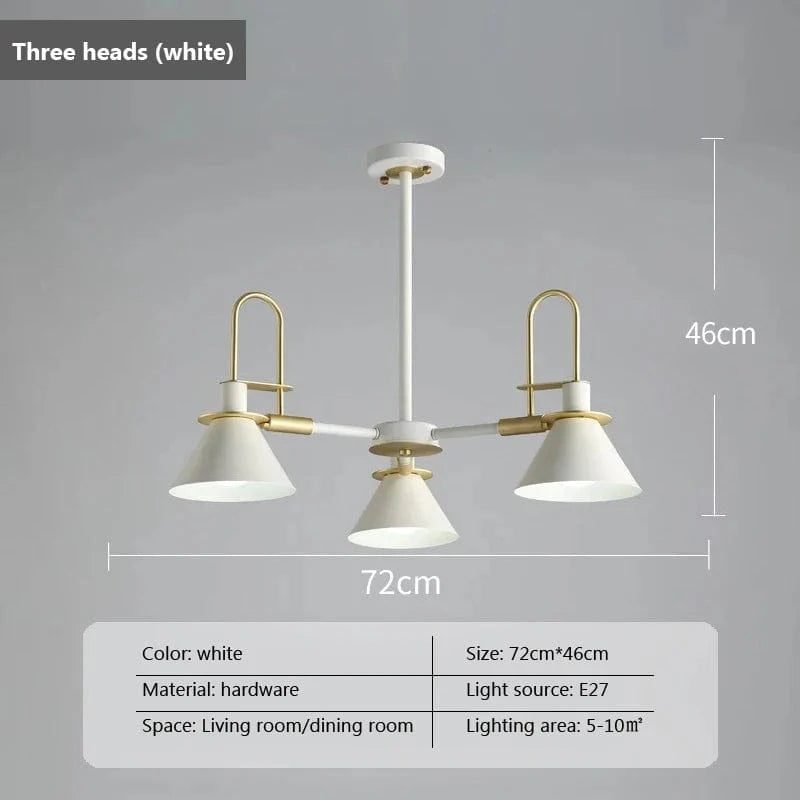 Suspension LED Wood Lights: Suspension Créative Nordique en Bois  | Marco Lucetti 3 têtes blanc