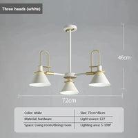 Suspension LED Wood Lights: Suspension Créative Nordique en Bois  | Marco Lucetti 3 têtes blanc