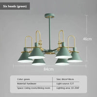 Suspension LED Wood Lights: Suspension Créative Nordique en Bois  | Marco Lucetti 6 têtes noir