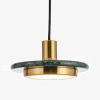 Suspension Line en verre et marbre de marque. | Marco Lucetti