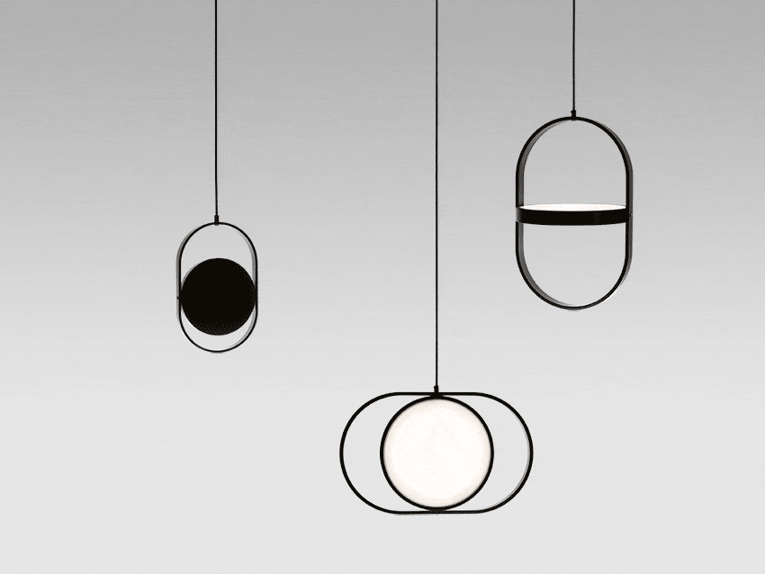 Suspension Line : Lampe ronde ajustable au design unique | Marco Lucetti