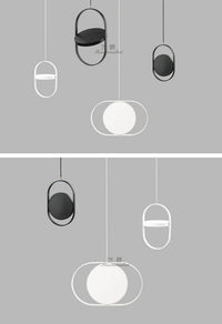 Suspension Line : Lampe ronde ajustable au design unique | Marco Lucetti