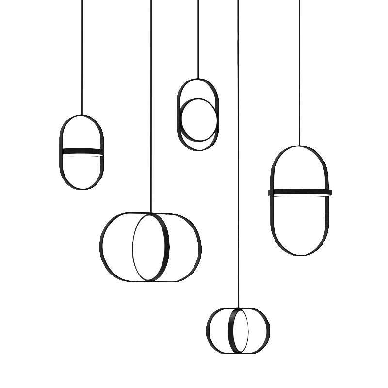 Suspension Line : Lampe ronde ajustable au design unique | Marco Lucetti