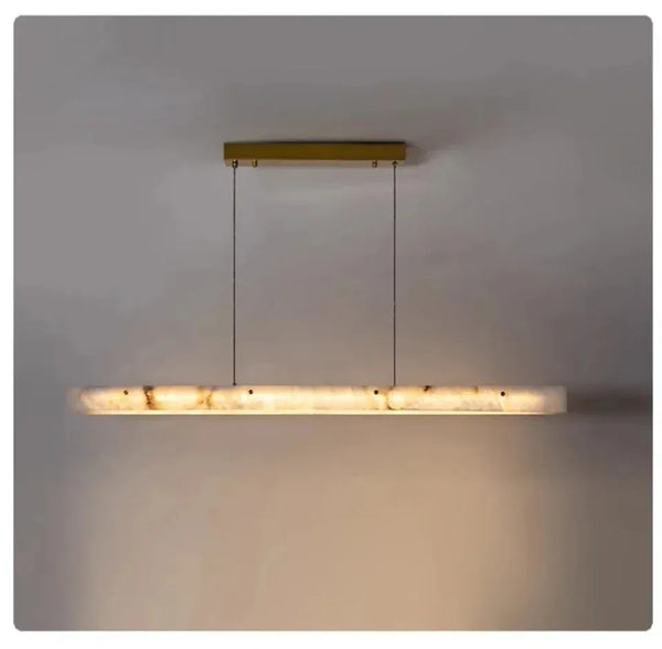Suspension Linéaire LED en Marbre Naturel | Marco Lucetti