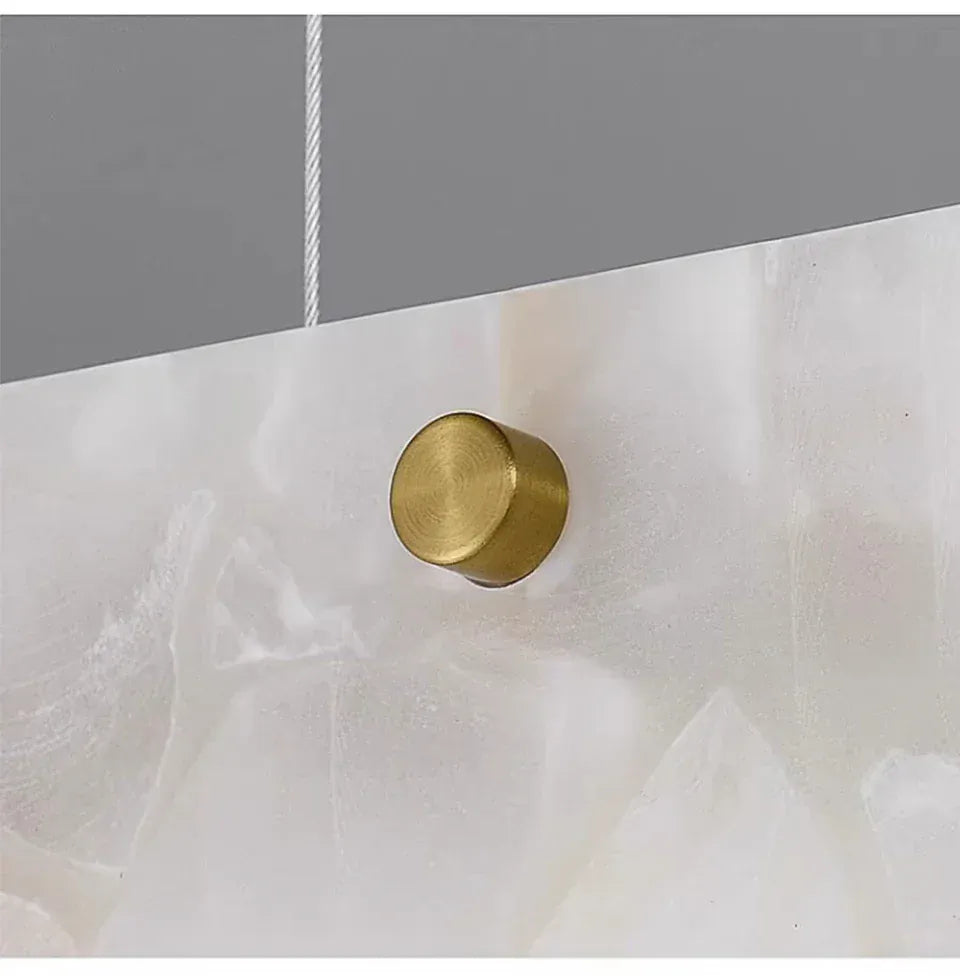 Suspension Linéaire LED en Marbre Naturel | Marco Lucetti