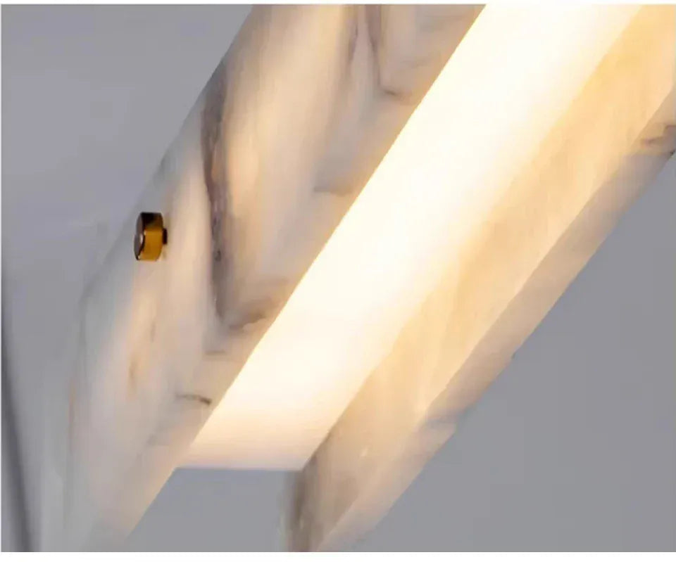 Suspension Linéaire LED en Marbre Naturel | Marco Lucetti