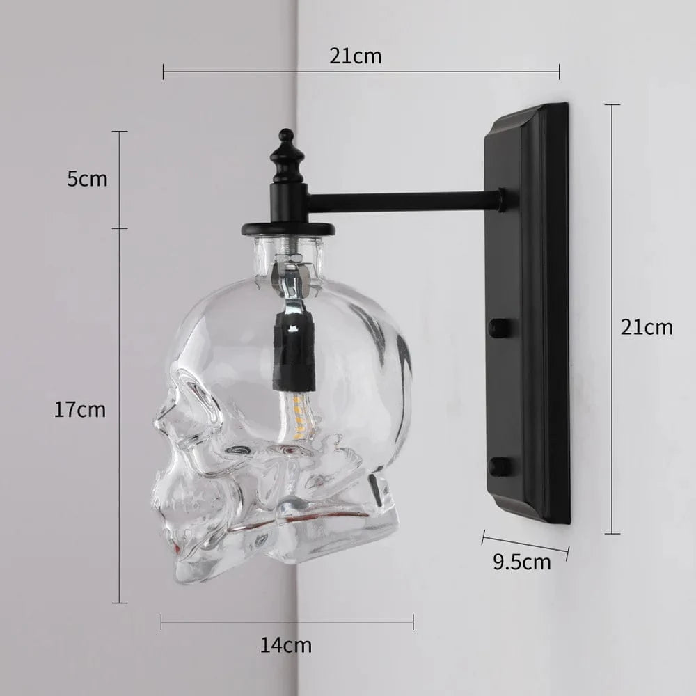 Suspension Loft Américain Rétro avec Lampe Crâne en Bouteille de Vin LED - Édition Limitée | Marco Lucetti Applique / LED 5W (MAX 60W)