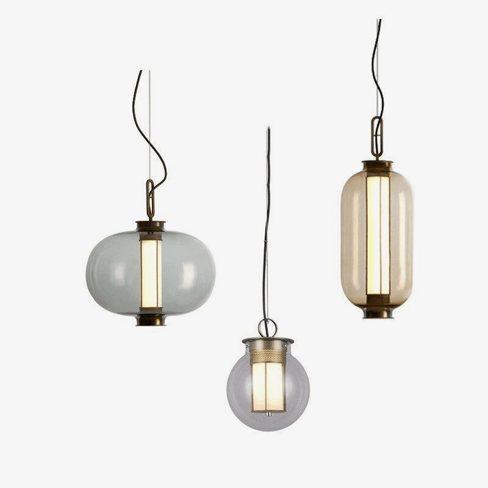 Suspension Loft : Boule en verre fumé Design | Marco Lucetti