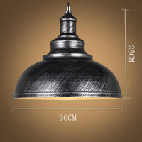 Suspension Loft en métal rustique | Marco Lucetti Argenté / 30x25cm