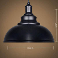 Suspension Loft en métal rustique | Marco Lucetti Noir / 30x25cm