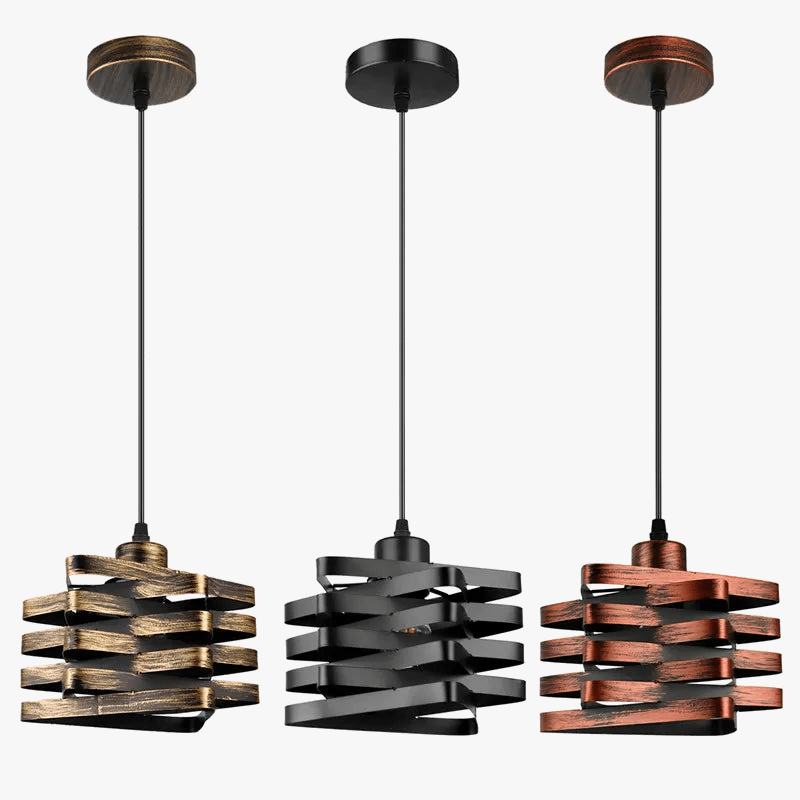 Suspension Loft Industriel Nordique avec Rétro-Éclairage Intérieur | Marco Lucetti