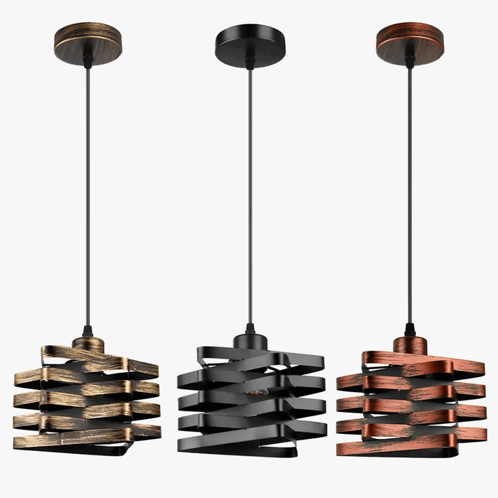 Suspension Loft Industriel Nordique avec Rétro-Éclairage Intérieur | Marco Lucetti