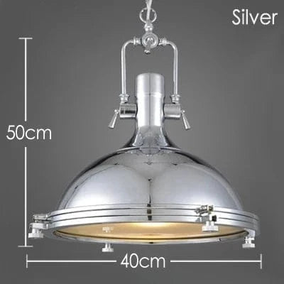 Suspension Loft industriel rétro pour Bar Restaurant Maison Villa Bureau Café | Marco Lucetti Argent