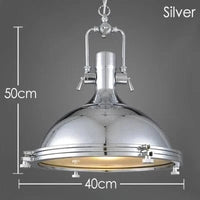 Suspension Loft industriel rétro pour Bar Restaurant Maison Villa Bureau Café | Marco Lucetti Argent