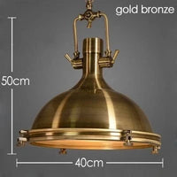 Suspension Loft industriel rétro pour Bar Restaurant Maison Villa Bureau Café | Marco Lucetti Bronze doré