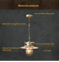 Suspension Loft Industrielle Américaine Anti-Déflagrante LED Fer Barcafé | Marco Lucetti