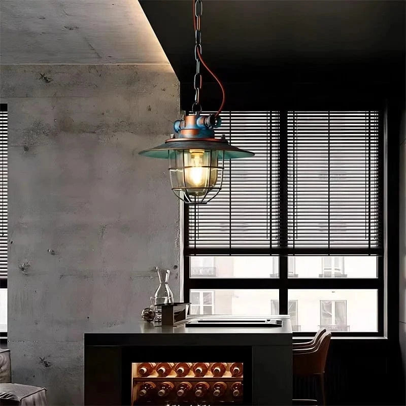 Suspension Loft Industrielle Américaine Anti-Déflagrante LED Fer Barcafé | Marco Lucetti