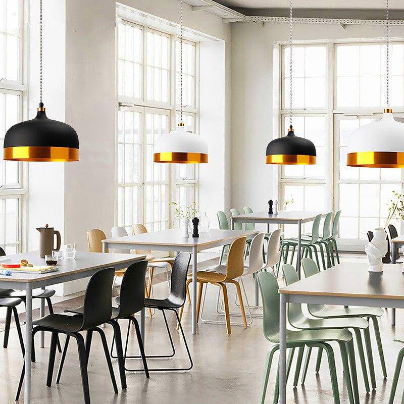 Suspension Loft LED, abat-jour en métal doré | Marco Lucetti