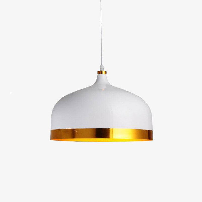 Suspension Loft LED, abat-jour en métal doré | Marco Lucetti