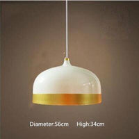 Suspension Loft LED, abat-jour en métal doré | Marco Lucetti B / Doré