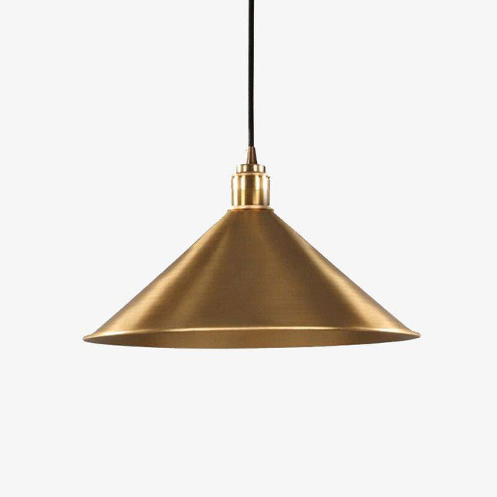 Suspension Loft LED dorée conique | Marco Lucetti