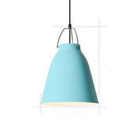 Suspension Loft LED en métal avec abat-jour coloré | Marco Lucetti D / 20 x 22cm