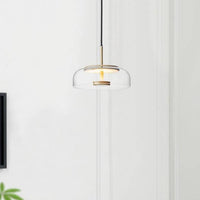 Suspension Loft LED en verre fumé - Design Arrondi | Marco Lucetti