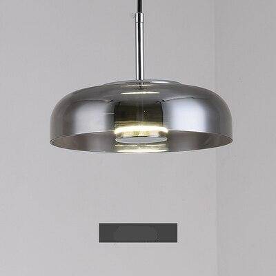 Suspension Loft LED en verre fumé - Design Arrondi | Marco Lucetti Gris fumé / Froide