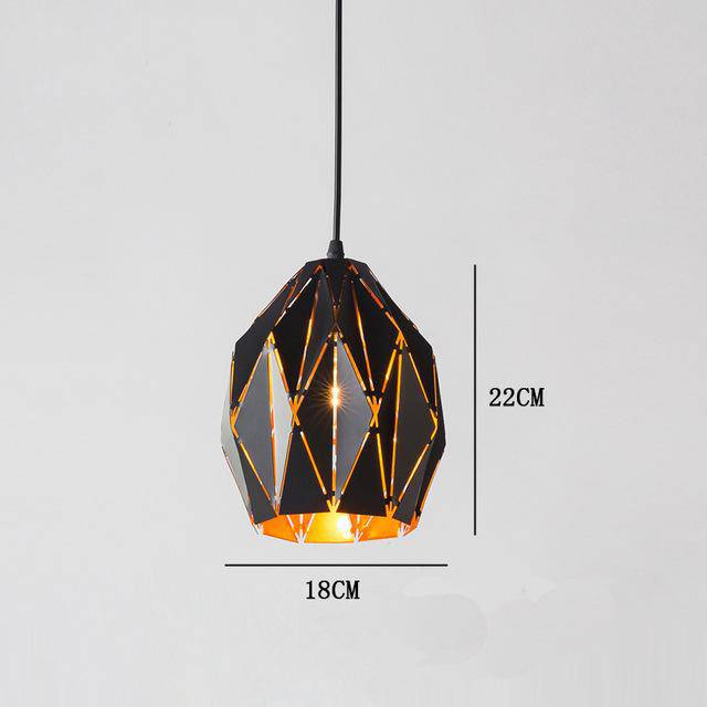 Suspension Loft métal design noir | Marco Lucetti E