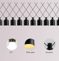 Suspension Loft Noire Moderne | Marco Lucetti