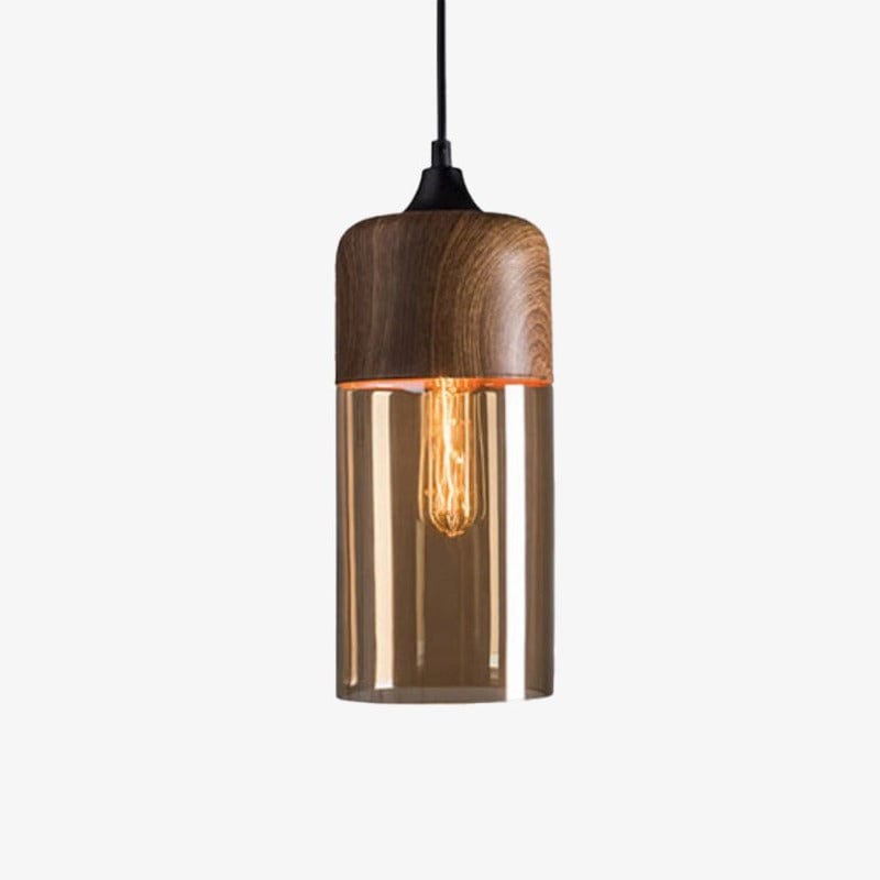 Suspension Loft Retro en bois et verre | Marco Lucetti A