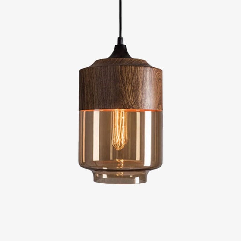 Suspension Loft Retro en bois et verre | Marco Lucetti B