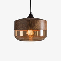 Suspension Loft Retro en bois et verre | Marco Lucetti C