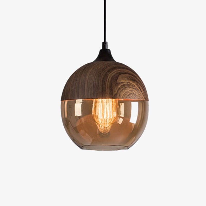 Suspension Loft Retro en bois et verre | Marco Lucetti D