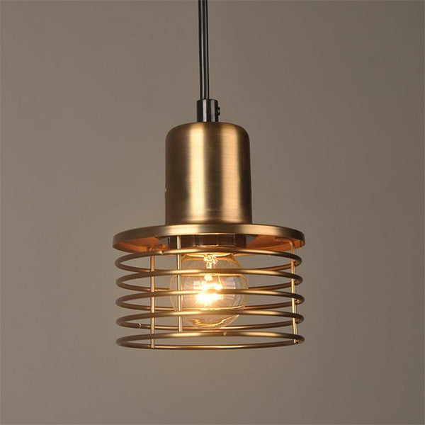 Suspension Loft Retro Spirale Dorée | Marco Lucetti